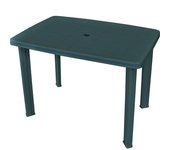 Maison exclusive - mesa de jardín de plástico verde 101x68x72 cm