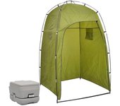 Inodoro portátil para camping con tienda 10+10 l