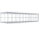 Gabión para montar con dimensiones 100 cm x 20 cm x 30 cm (l x a x p), malla 10 x 10 cm, espiral,. atenc.: falta una reja - diámetro del cable 4 mm
