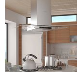 Maison exclusive - campana extractora para cocina isla con pantalla lcd