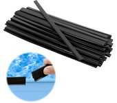 Listones de remate para revestimientos de piscinas elevadas, kit de recambio de clips para revestimientos de piscinas redondas de 28 pies, 45 piezas