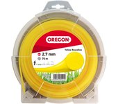 Hilo para desbrozadora redondo nylon amarillo ø 2.7mm/70m oregon 69-382-y