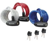 Juego de 3 cables antirrobo, l.1.8 mx diam.8 mm