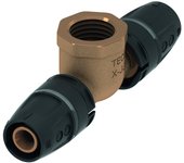 Tecelogo push t-piece ig, bronce de cañón/silicio, 8713406, versión: 40 x rosca hembra (rp) 1 x 40