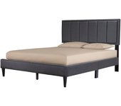 Cama de matrimonio con somier twin 135cm gris + colchon basico