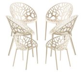 Pack 6 sillas nido - beige