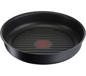 Tefal ingenio bistecchiera 26 cm, induzione, rivestimento antiaderente ghisa di alluminio, impilabile, compatibile con lavastoviglie, eco resist l8584