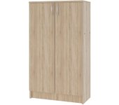 Librería haaus flint, 2 puertas, roble sonoma, 70 x 32 x 122 cm