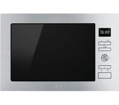 Horno microondas empotrable con grill smeg fmi425x 25 l 900 w acero inoxidable