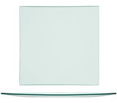 Platos de vidrio, 30x30 cm, satinado, marca h&h, transparente