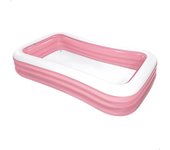 Piscina hinchable para niños rosa 305x183x56 cm intex