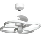 Ventilador de techo trébol bel air dc led 100+100w blanco ø60x45 cm