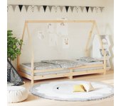 Estructura de cama para niños madera maciza de pino 80x200 cm v5010 80 x 200 cm / marrón