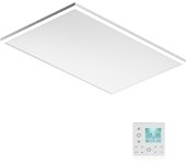 Wiltec calefactor de techo por infrarrojos e iluminación led - 660 w / 48 w de potencia - 1080 x 630 x 35 mm - 98% de eficiencia de conversión - te...
