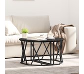 Mesa de café vidaxl negra de roble 80x80x42 cm en madera