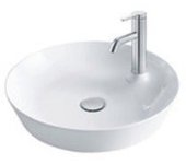 Fregadero de sobre encimera duravit cape cod, de 480 mm, con isla de grifos, sin rebosadero, 23284800001, color: blanco