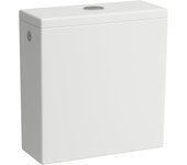 Cisterna laufen kartell para la combinación de wc autónomo 824331, doble descarga, conexión lateral de agua, h8293327579721, color: nieve (blanco