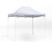 Carpa plegable 3x2 eco - blanco - impermeable - cenador ideal para jardín, playa, terrazas