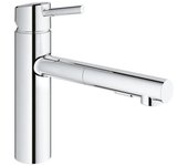 Grohe concetto mezclador monomando de fregadero con ducha de mano (30273001)