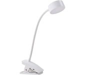 Lindby led lámpara de pinza recargable maori, blanco, metal, cct,, lámpara de mesa, lámpara de mesa, lámpara de lectura