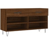 Banco para zapatos botas cómoda estante mueble de entrada almacenamiento 102 x 35 x 55 cm madera contrach 02_0022926