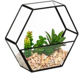 Atmosphera - terrario artificial pia negro h20cm