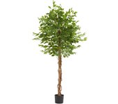 Tectake árbol de ficus artificial fida, con textura realista