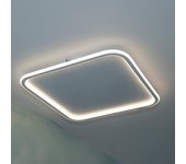 Lámpara de techo led cuadrada 50w lámpara de techo de luz indirecta baño cocina 4000lm 230v 50cm luz 3000k