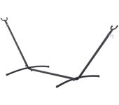 Soporte ajustable para hamaca outsunny hierro negro 286x117x110cm 84a-081