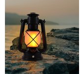 Lámpara led vintage para camping, barra de luz led a pilas, lámpara colgante de jardín, lámpara de jardín con tres modos de iluminación.