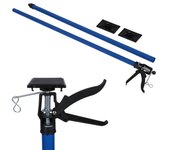 Soporte soporte techo varilla telescópica barra de acero 115-290cm 30 kg azul 16_0000509