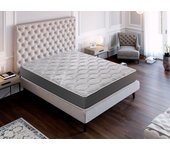 Colchón viscoelástico royal sleep ceramic, 23 cm, hilo de carbono y biocerámico, regenerador, firmeza alta, 90x190