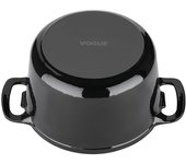 Cazuela de hierro fundido redonda 4l. vogue naranja