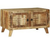 Vidaxl mesa de café 80x54x45 cm madera maciza mango