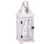 Farol de madera 24x24x68h cm