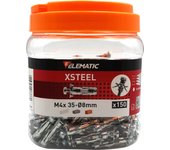Tarro de 150 anclajes xsteel m4 para pladur