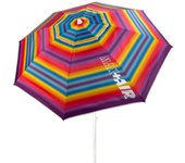 Aktive sombrilla playa antiviento 8 varillas 200 cm rayas multicolor
