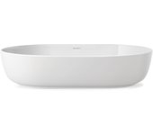 Lavabo luvit luvit 60x40cm, sin rebosadero, sin banco, sin agujero para grifo, lijado, color exterior blanco, 0379602600, color: blanco