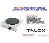 Talox cocina hornillo electrico 1 placa 1.500 w tm-hs02