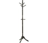 Perchero de pie de madera marrón 44x44x184