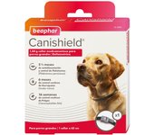 Collar antiparasitario canishield para perros razas grandes - deltametrina de triple protección flebotomos, garrapatas y pulgas - 1 collar 65 cm