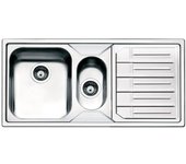 Fregadero semiempotrado de inox 100x50 cm