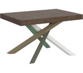Mesa extensible 90x120/224 cm volantis estructura nogal 4/a