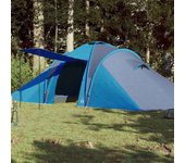 Tienda de campaña familiar iglú 6 personas impermeable azul v8124 unico / azul
