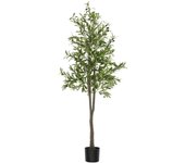 Tectake árbol de olivo artificial oleand, con textura realista