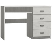 Mesa de oficina serfeno 114, con un estante para teclado, con cajones, número de cajones: 4.00, 82x120x60cm, arte blanco