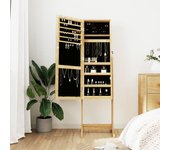 Maison exclusive - espejo con joyero de pie 42x38x152 cm