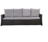 Cojines para sofá de exterior grises cojines para sofá cojines para banco de jardín de 4-3 plazas 180x60x50cm cojines para muebles de poliratán-mix