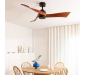 Windlight curve dc - función verano/invierno - ventilador de techo 40w silencioso ø132 cm sin luz sin wifi