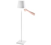 Lámpara led poldina pro xxl blanca recargable y regulable 150cm con batería hasta 12 horas